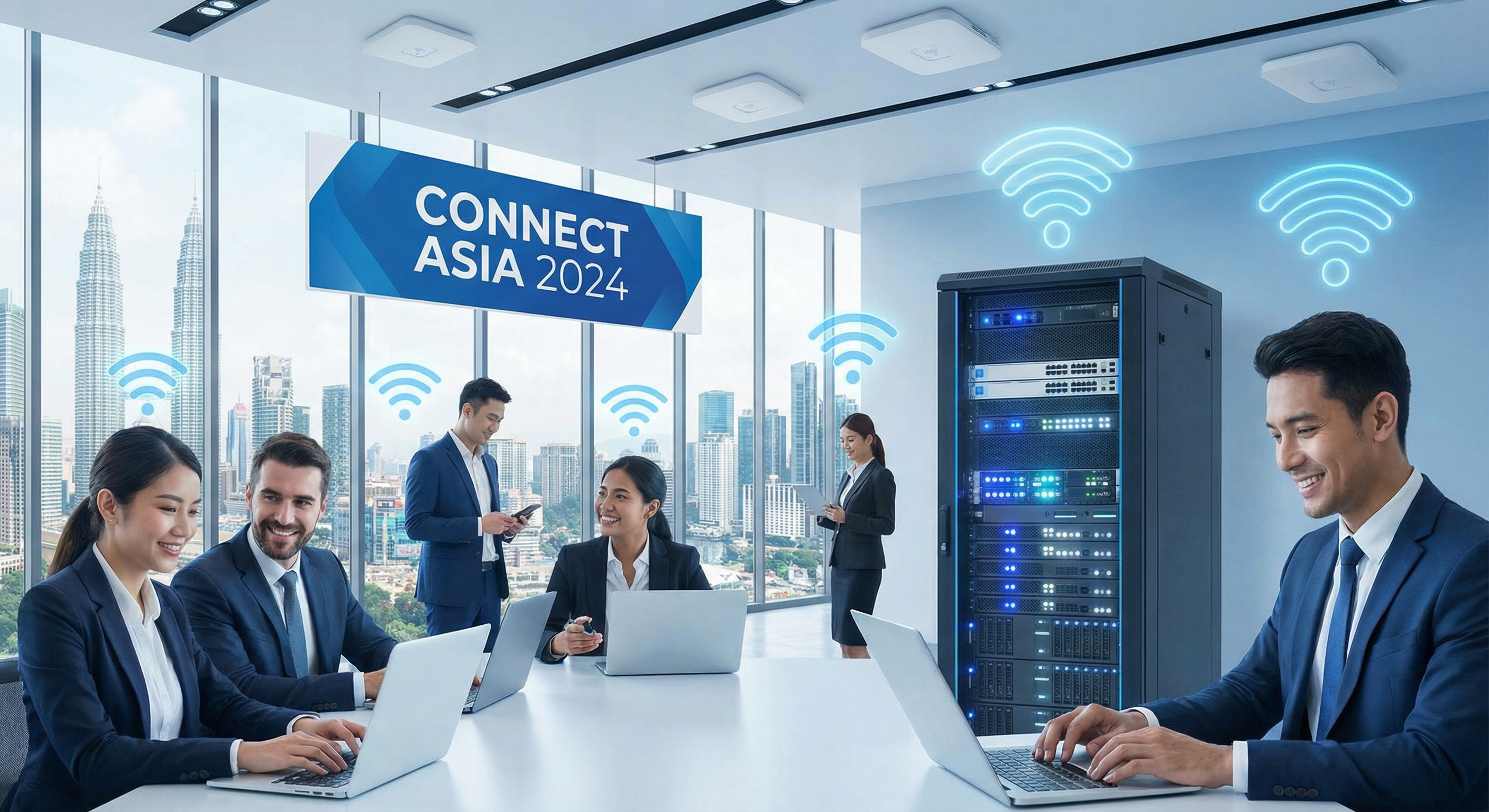 Sewa WiFi acara Malaysia - rangkaian internet untuk persidangan dan pameran