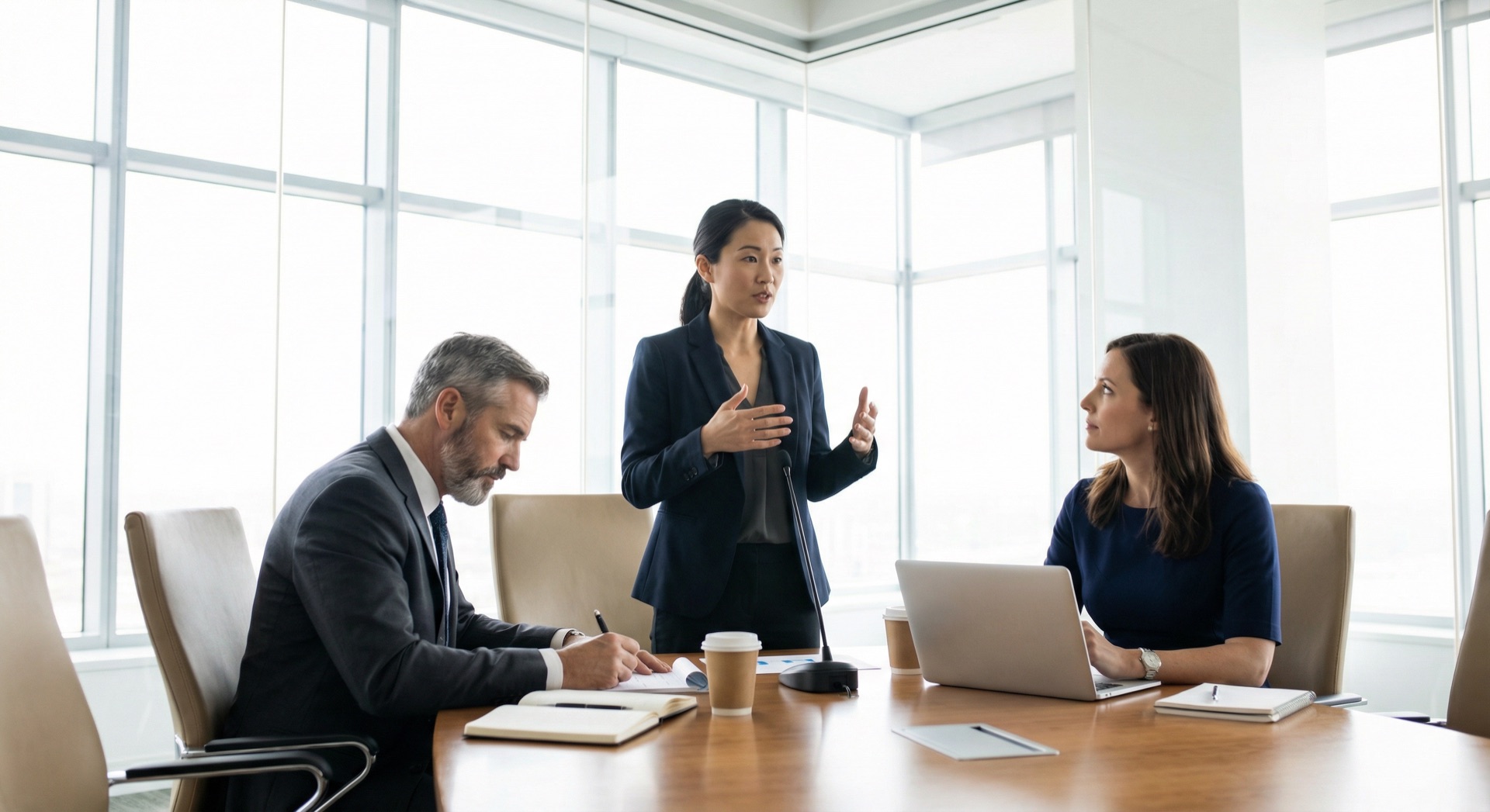 Penterjemahan berturutan Malaysia - jurubahasa profesional di mesyuarat perniagaan